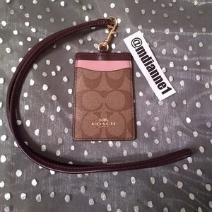 Coach Colorblock Signature Lanyard ID